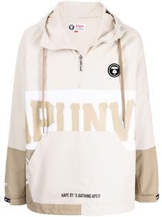 AAPE BY *A BATHING APE® куртка AAPE Now в стиле колор-блок с капюшоном