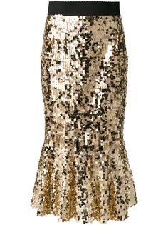 Dolce & Gabbana юбка с пайетками