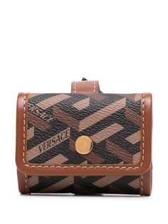 Versace кошелек с узором Greca и пряжкой