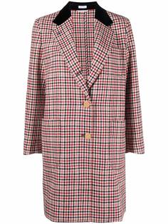 Thom Browne клетчатое пальто на пуговицах