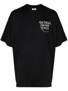 VETEMENTS футболка с принтом Global Mind