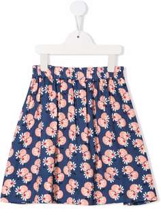 Marni Kids плиссированная юбка с цветочным принтом