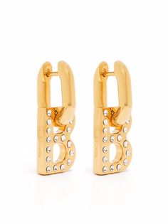 Balenciaga серьги XS B Chain