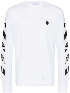 Off-White футболка с длинными рукавами и принтом Caravaggio