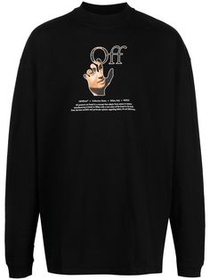 Off-White толстовка с логотипом Hands Off