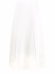 Ermanno Scervino плиссированная юбка с кружевом