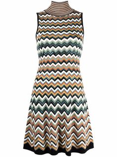 Missoni трикотажное платье с узором зигзаг