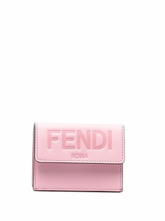 Fendi бумажник с тисненым логотипом