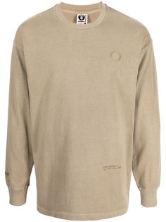 AAPE BY *A BATHING APE® футболка с нашивкой-логотипом