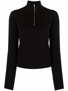 Helmut Lang топ с воротником на молнии