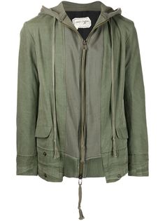 Greg Lauren куртка на молнии с капюшоном