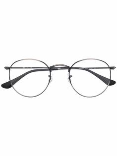 Ray-Ban очки в круглой оправе с логотипом
