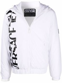 Versace Jeans Couture бомбер с капюшоном и логотипом