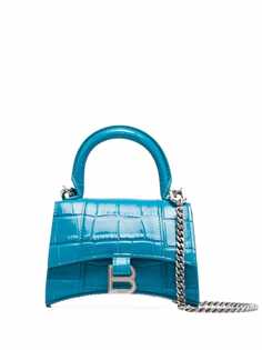 Balenciaga мини-сумка Hourglass с тиснением