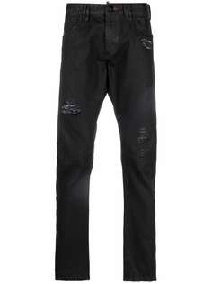 Philipp Plein джинсы скинни с эффектом потертости