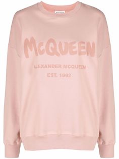 Alexander McQueen толстовка с круглым вырезом и логотипом