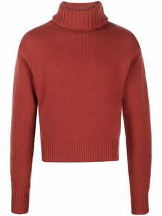 extreme cashmere укороченный свитер с высоким воротником
