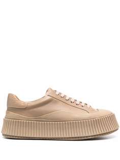 Jil Sander кроссовки на рифленой подошве