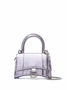 Balenciaga мини-сумка Hourglass с тиснением