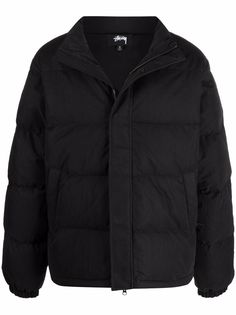 Stussy пуховик с высоким воротником