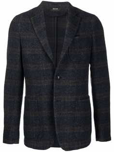 Ermenegildo Zegna клетчатый пиджак свободного кроя
