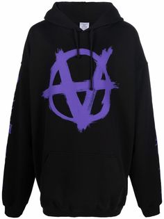 VETEMENTS худи Anarchy с кулиской