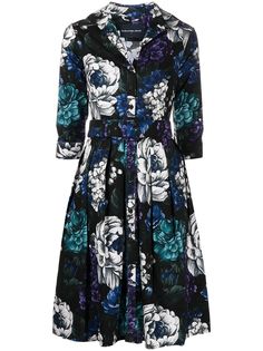 Samantha Sung платье-рубашка Audrey с абстрактным принтом