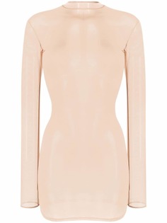 Maison Close сетчатое платье мини
