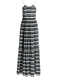 Jonathan Simkhai пляжное платье в полоску