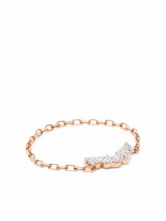 Djula кольцо Wings из розового золота с бриллиантами