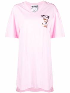 Moschino платье-футболка с логотипом