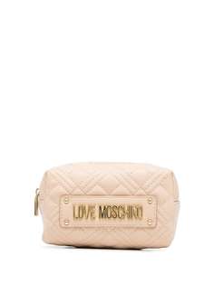 Love Moschino стеганый клатч с логотипом