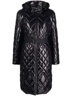 Alberta Ferretti стеганое пальто с капюшоном