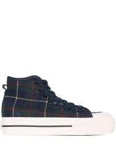 adidas клетчатые кеды Nizza Hi