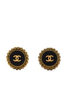 Chanel Pre-Owned серьги 2010-х годов с логотипом CC