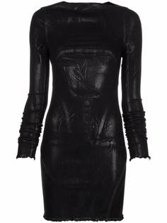 Rick Owens платье мини с открытой спиной