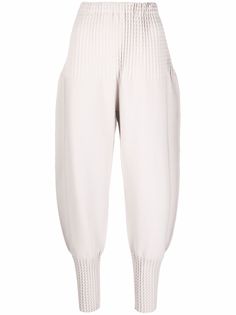 Issey Miyake фактурные брюки свободного кроя