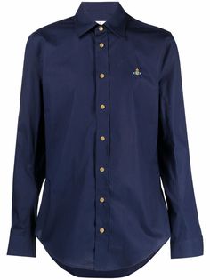 Vivienne Westwood рубашка с вышитым логотипом Orb