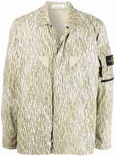 Stone Island рубашка с принтом Rain Camo
