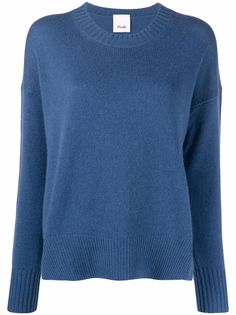 Allude кашемировый джемпер с отделкой в рубчик