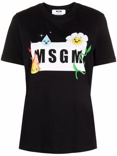 MSGM футболка с логотипом