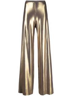 Rick Owens Lilies широкие брюки с эффектом металлик