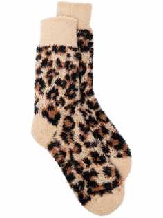 Balenciaga носки с леопардовым принтом