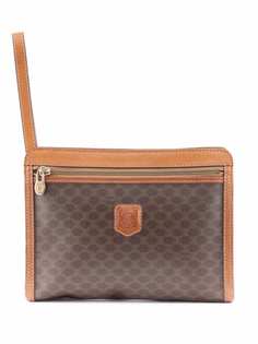 Céline Pre-Owned клатч 1980-х годов с логотипом и узором Macadam