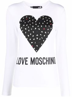 Love Moschino футболка с длинными рукавами и логотипом