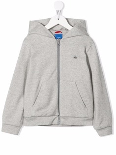 Fay флисовое худи с вышитым логотипом