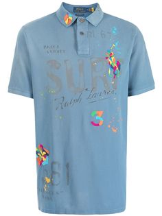 Polo Ralph Lauren сетчатая рубашка поло с вышивкой