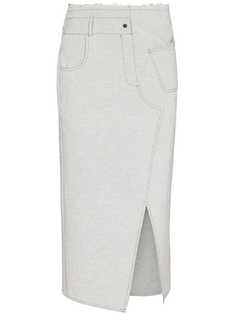 Brøgger юбка миди Agathe из сирсакера