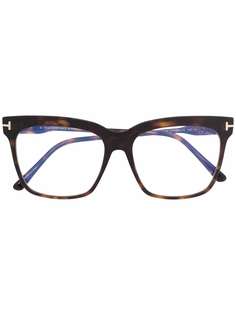 TOM FORD Eyewear очки в трапециевидной оправе