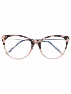 TOM FORD Eyewear солнцезащитные очки в глянцевой оправе кошачий глаз